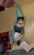 The Little Flying Witch | Vintage Porcelain Spirit Companion | Early 1990s Collectible