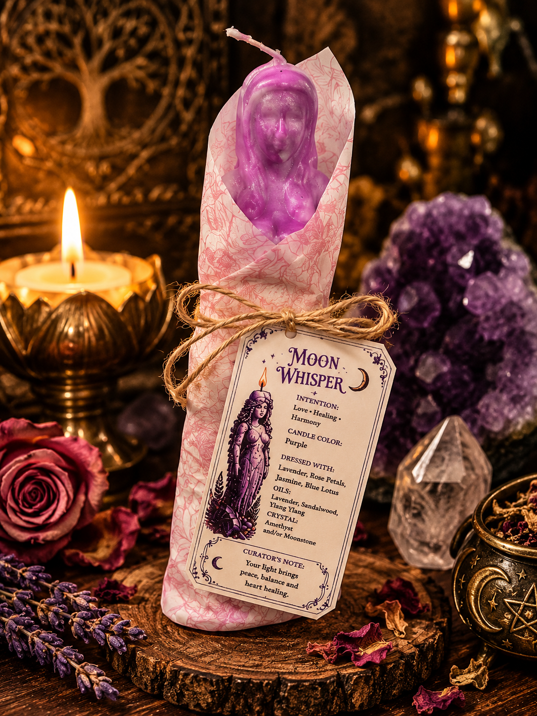Hand-Poured Dressed Intention Candles | Male & Female Figure Candles