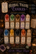 Hand-Poured Dressed Intention Candles | Male & Female Figure Candles