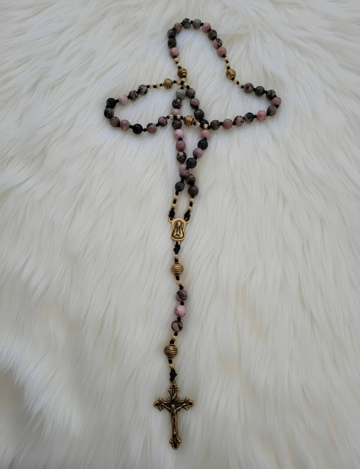 Sacred Love Rhodonite Rosary